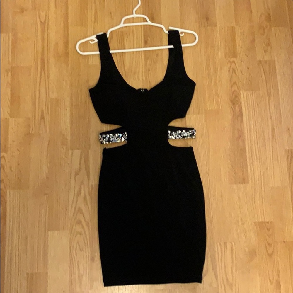 Fitted black dress
